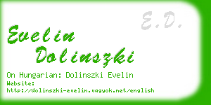 evelin dolinszki business card